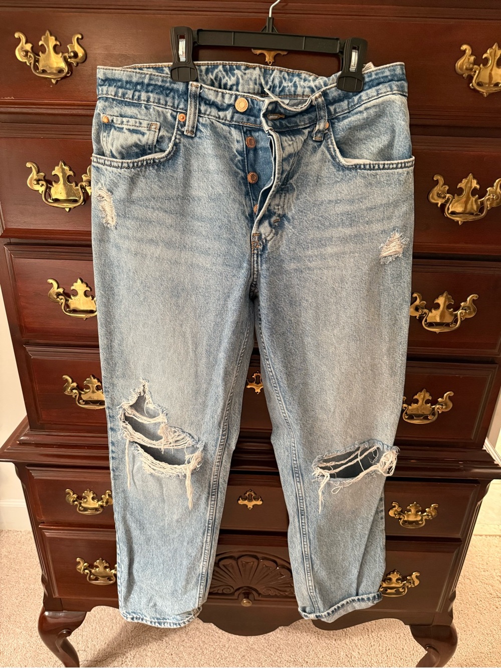 H&M Light wash 90’s Boyfriend Jeans